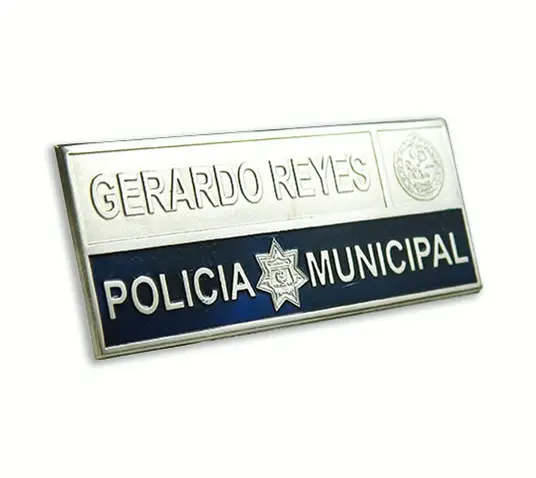 Pines metálicos personalizados para Policía Municipal