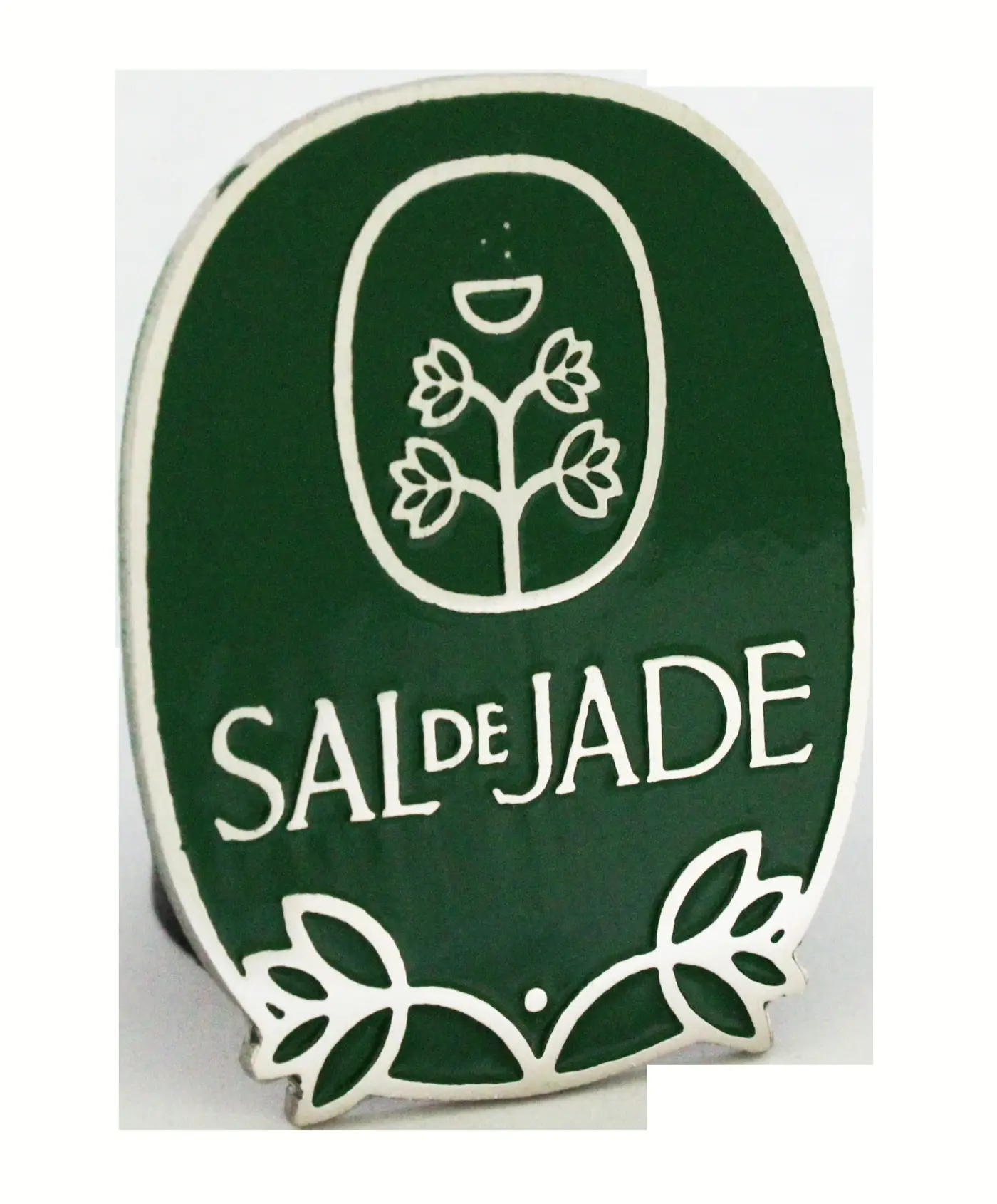 Pines metálicos personalizados para Sal de Jade