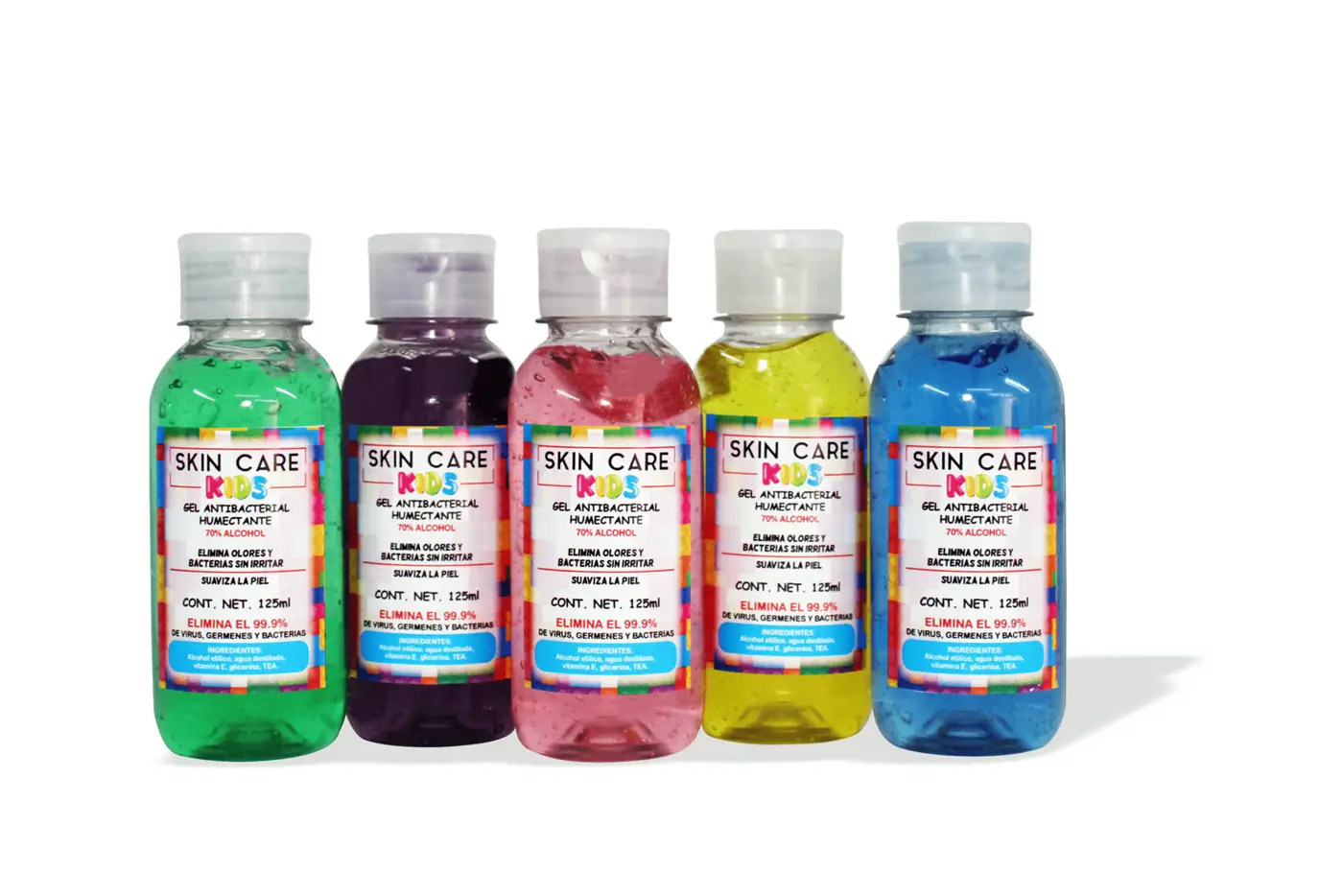Etiquetas con gota de resina para gel antibacterial