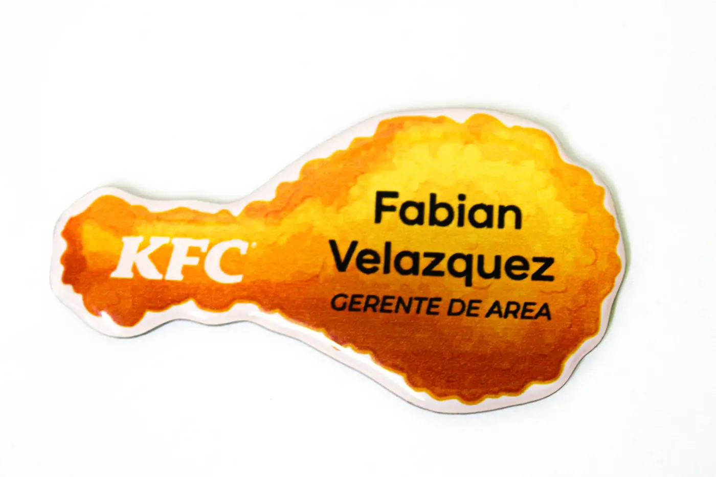 Gafete especiale para KFC