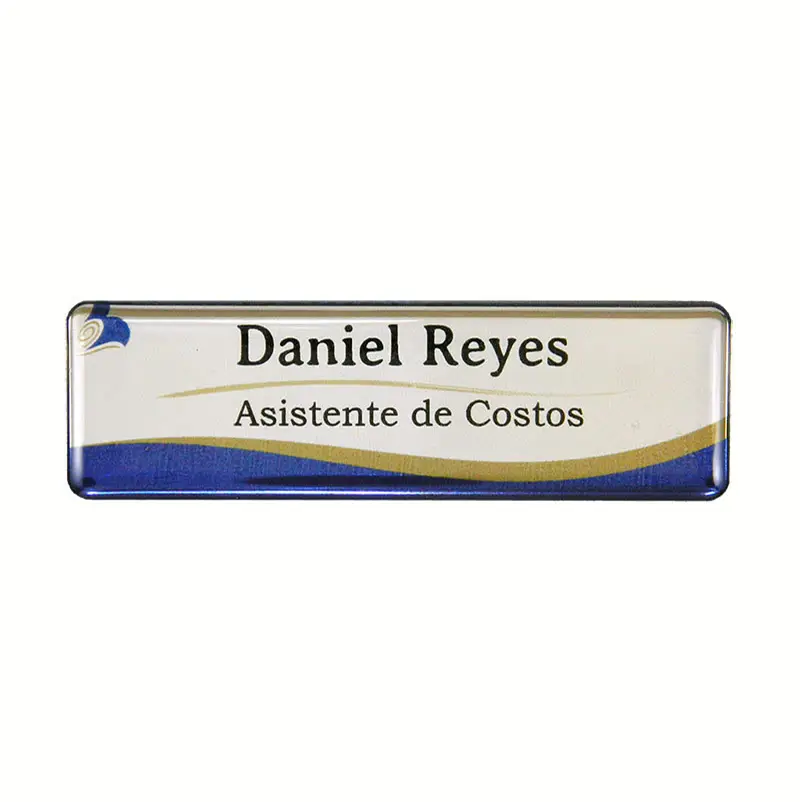 Gafete clásico personalizado — muestra 1