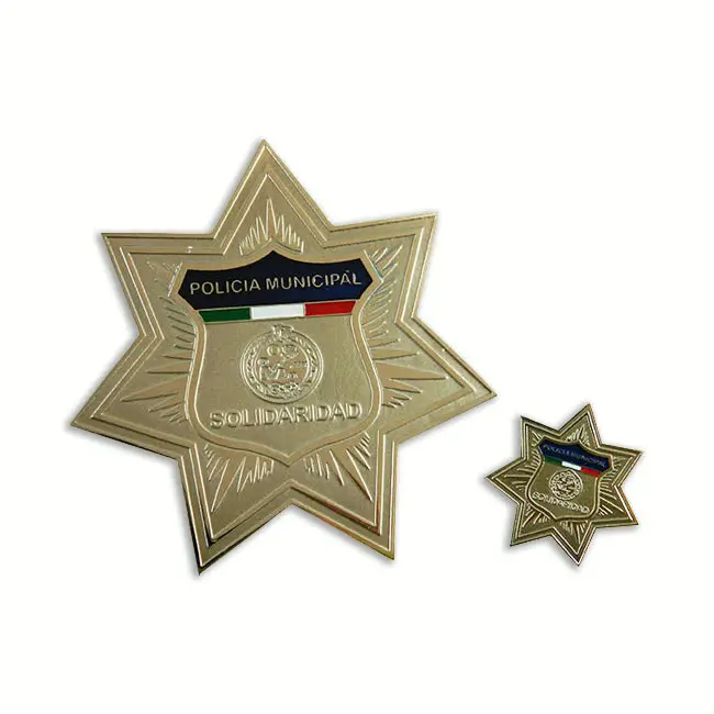 Pines metálicos personalizados para Policía Municipal