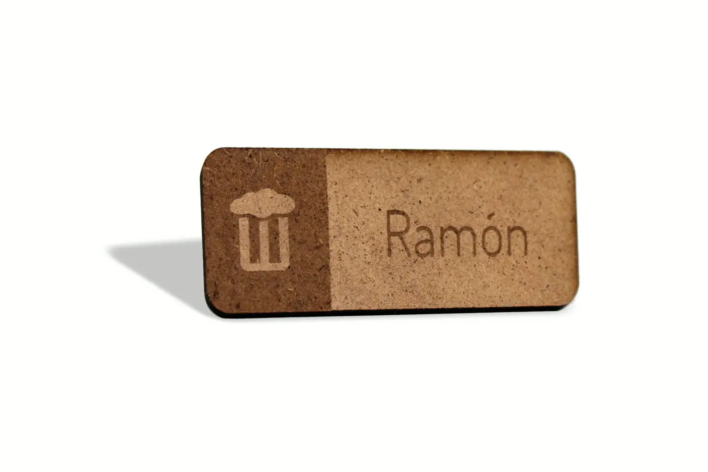 Gafete ecológico personalizado — muestra 1