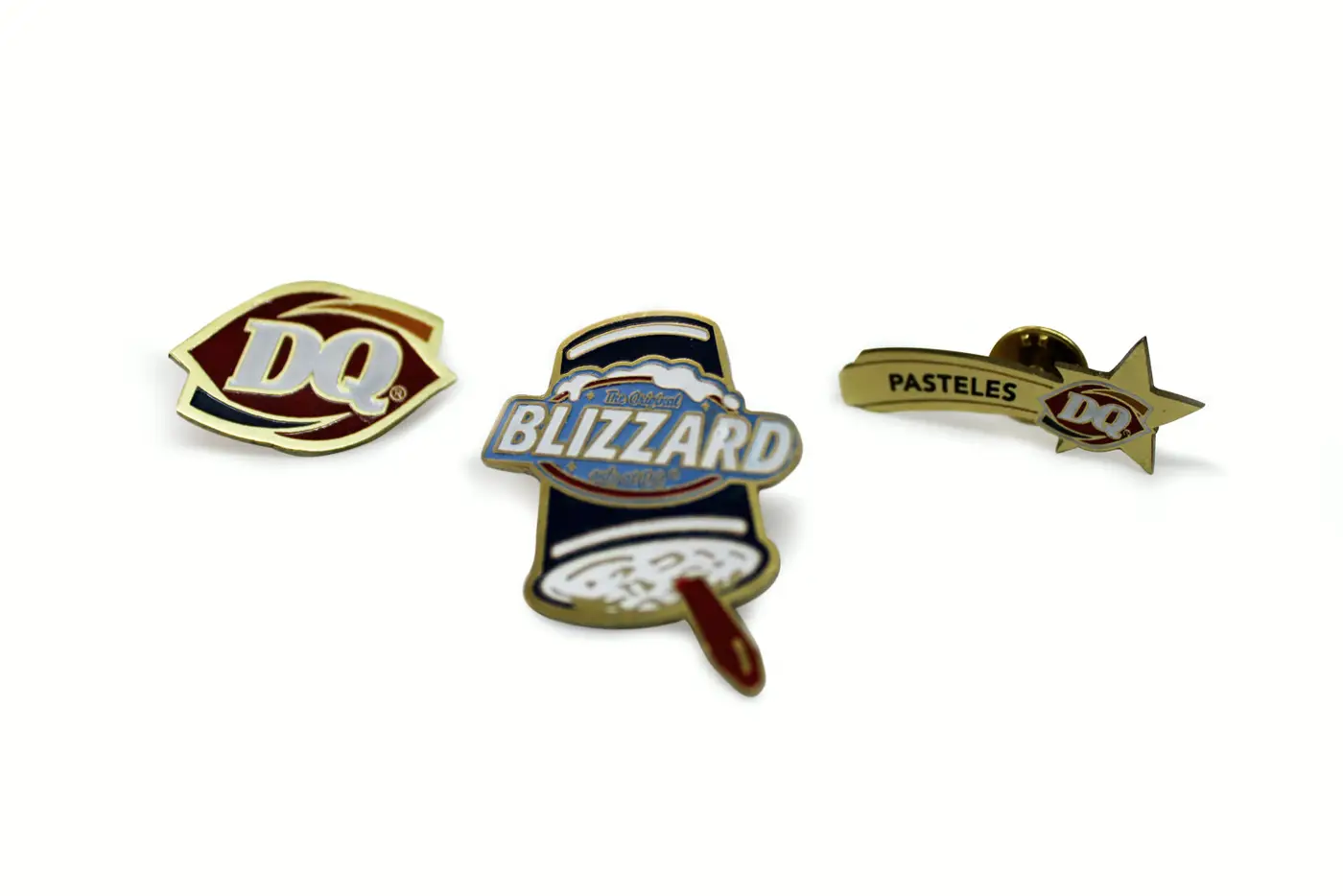 Pines metálicos personalizados para Dairy Queen