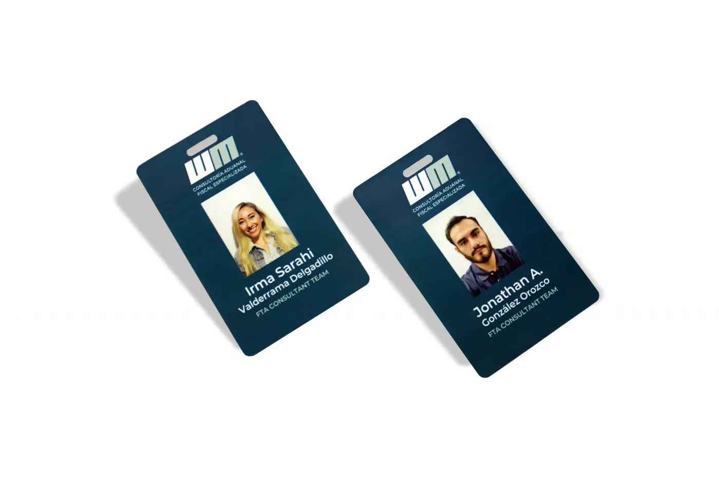 Credenciales de PVC para WM